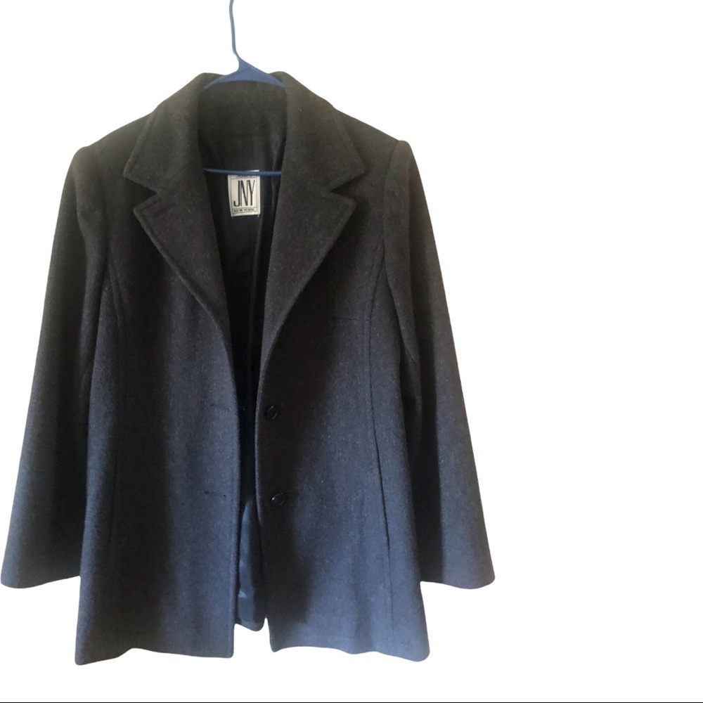 Women’s 100 percent Wool Gray Coat Size Large